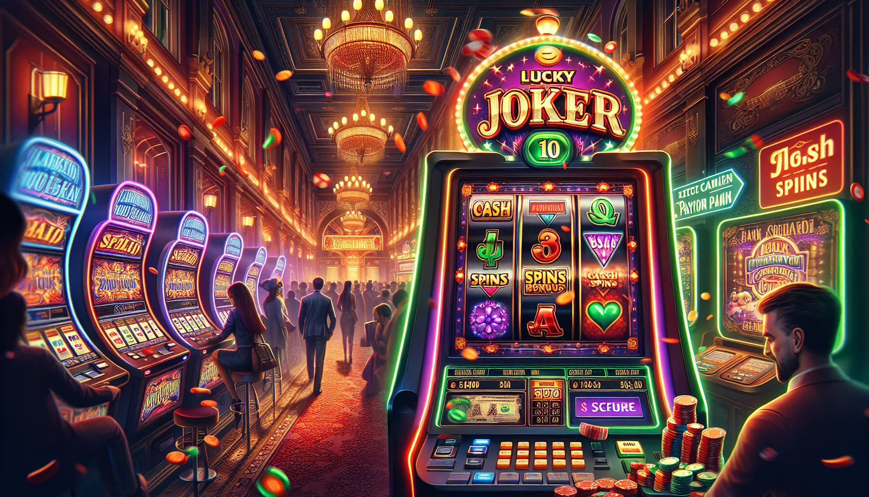 Играть на реальные деньги в  lucky joker 10 cash spins 